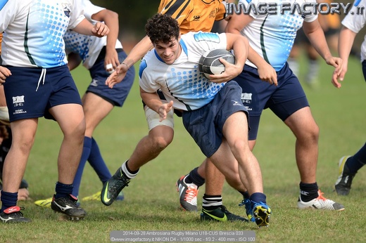 2014-09-28 Ambrosiana Rugby Milano U18-CUS Brescia 033